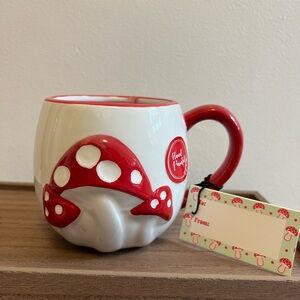 Sheffield Red and White Mushroom Mug